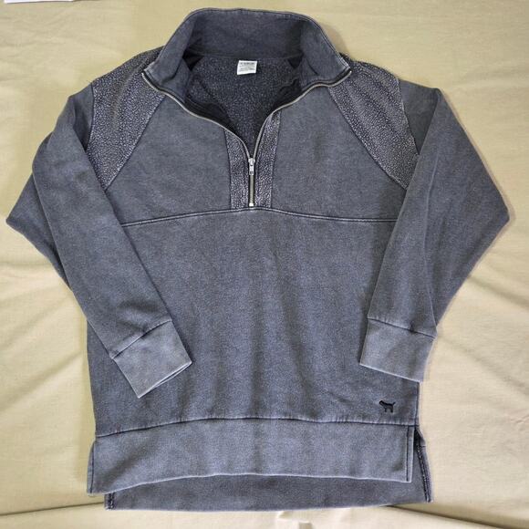 PINK woman's long sleeve sweater quarter zip up size XS - Picture 4 of 11